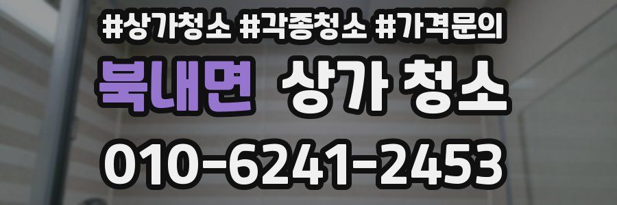 북내면 상가 청소
