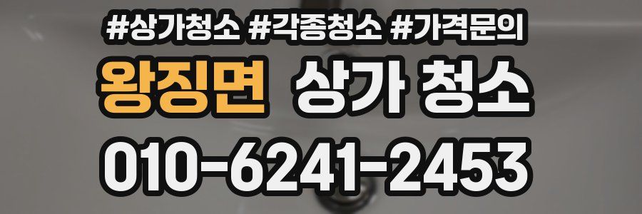 왕징면 상가 청소
