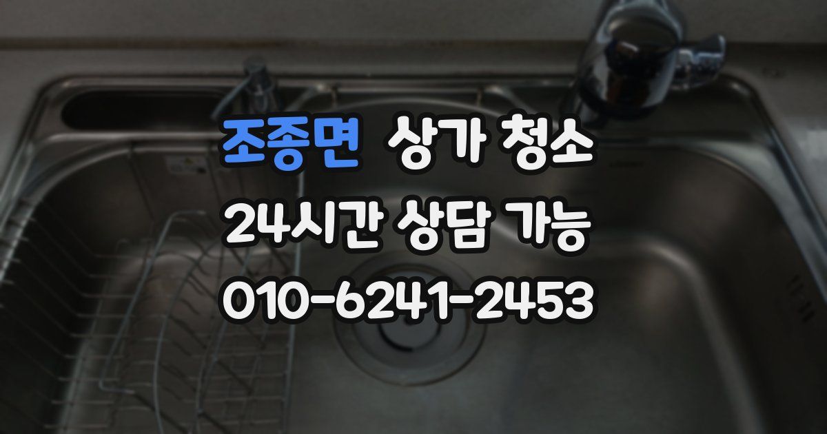 조종면 상가 청소