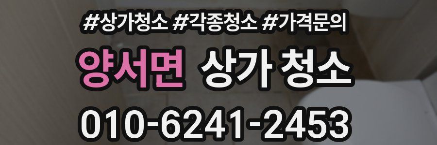 양서면 상가 청소