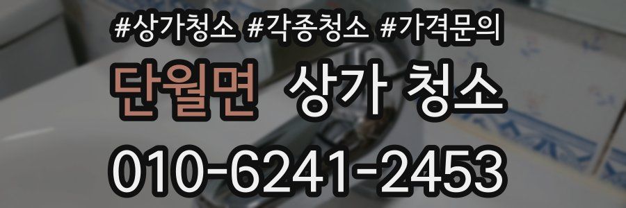 단월면 상가 청소