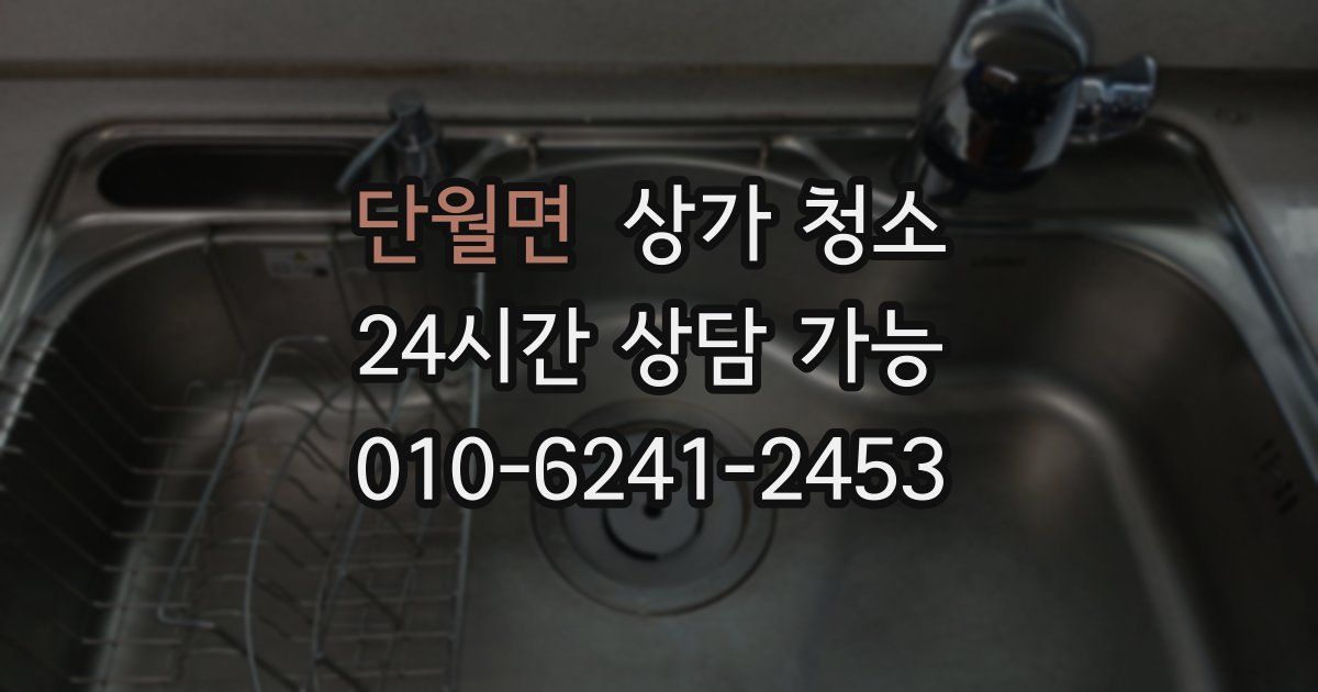 단월면 상가 청소