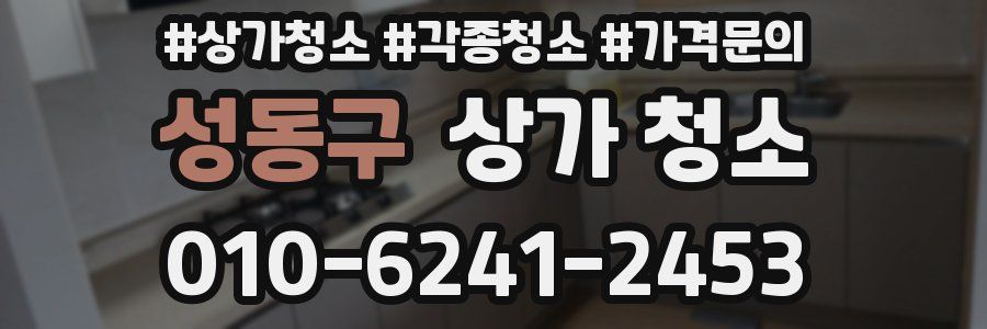성동구 상가 청소