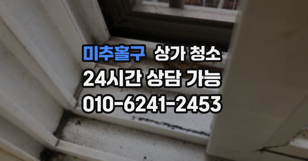 미추홀구 상가 청소