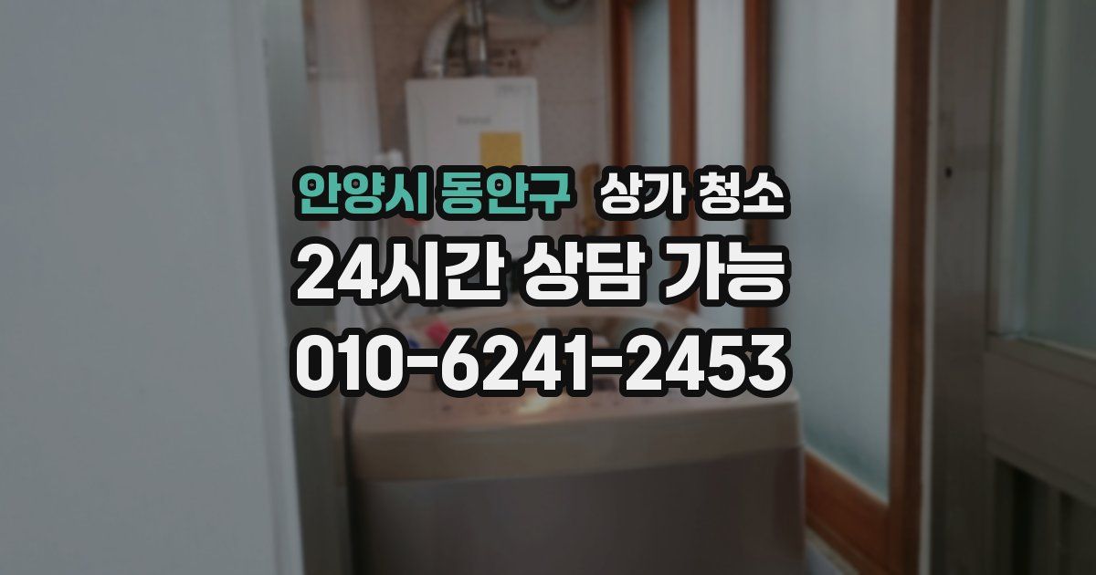 안양시 동안구 상가 청소