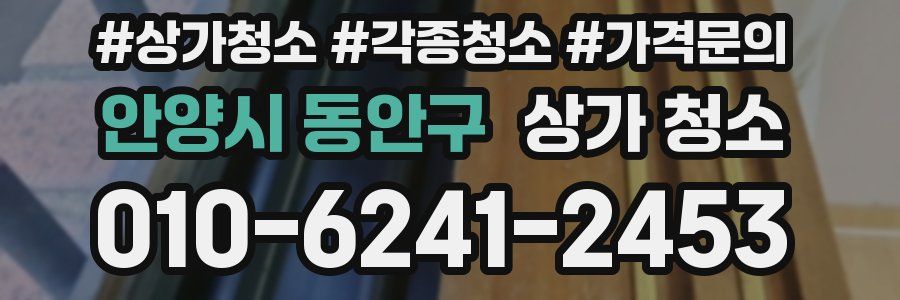 안양시 동안구 상가 청소