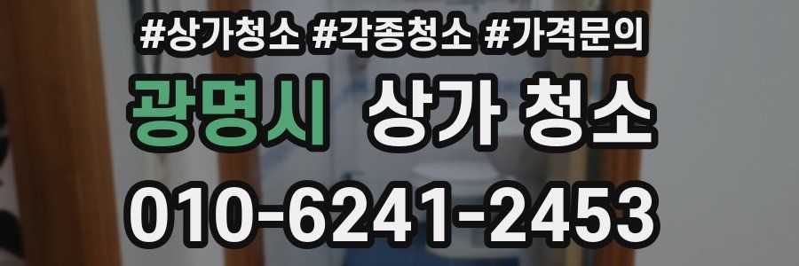 광명시 상가 청소