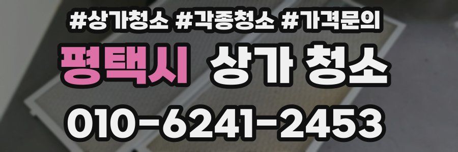 평택시 상가 청소