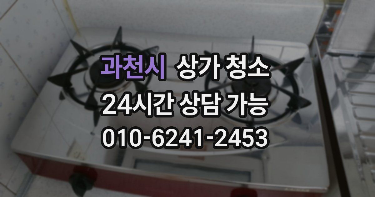 과천시 상가 청소