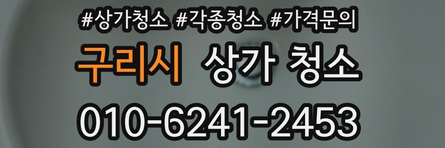 구리시 상가 청소
