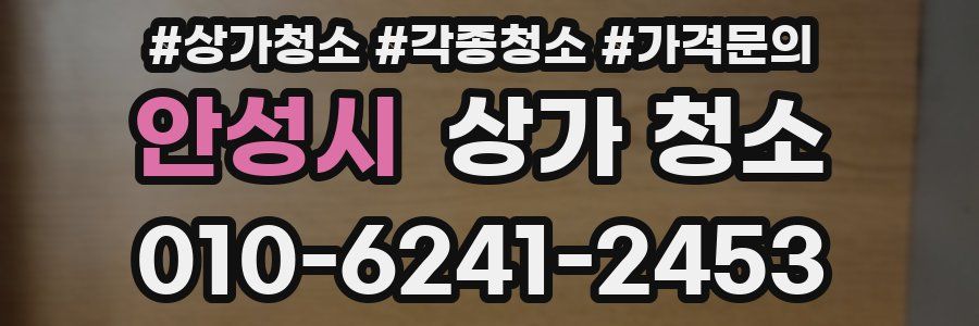 안성시 상가 청소