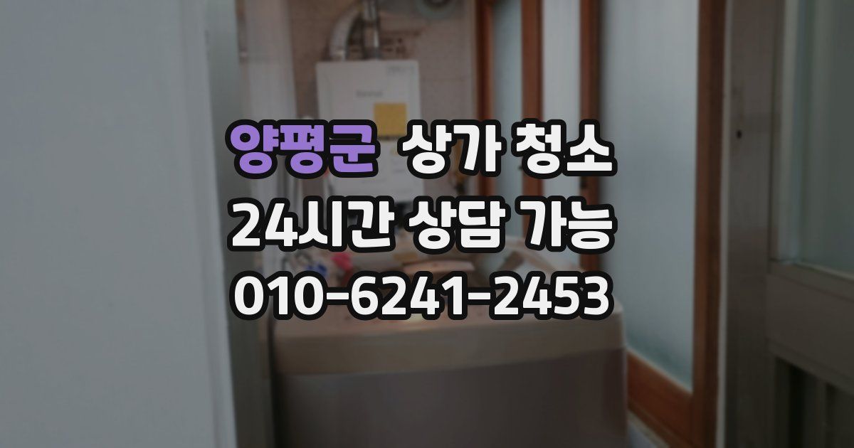 양평군 상가 청소