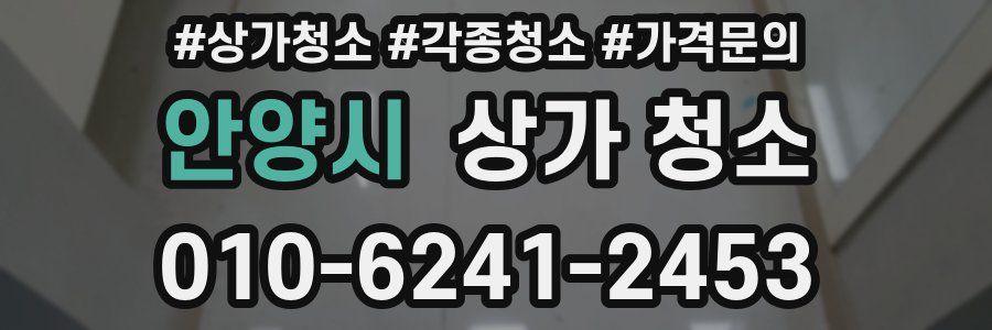 안양시 상가 청소
