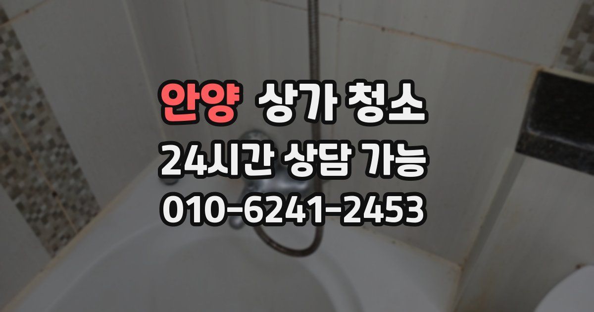 안양 상가 청소
