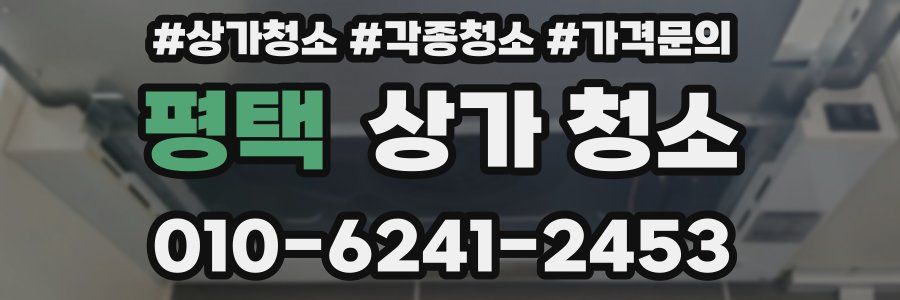 평택 상가 청소