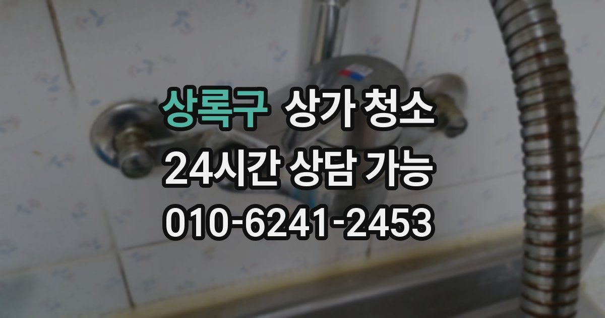 상록구 상가 청소