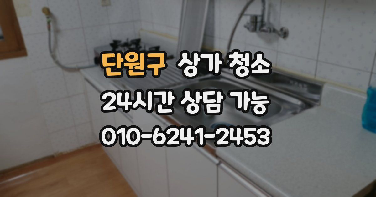 단원구 상가 청소