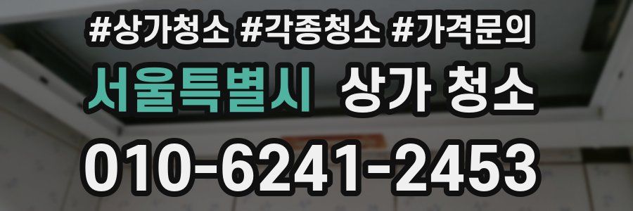 서울특별시 상가 청소