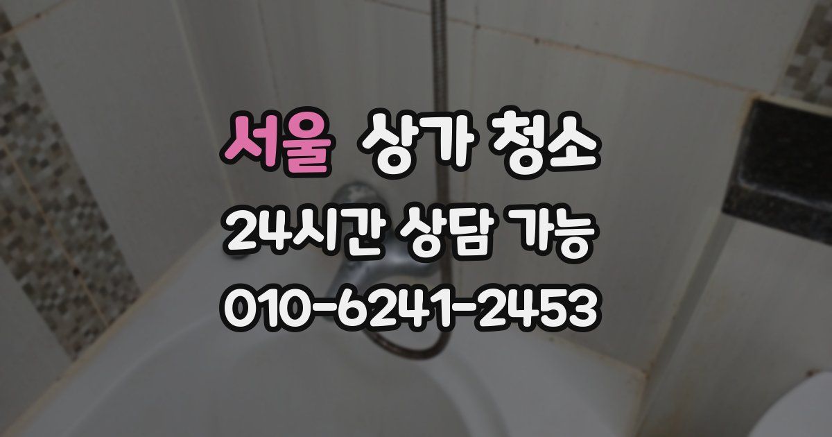 서울 상가 청소