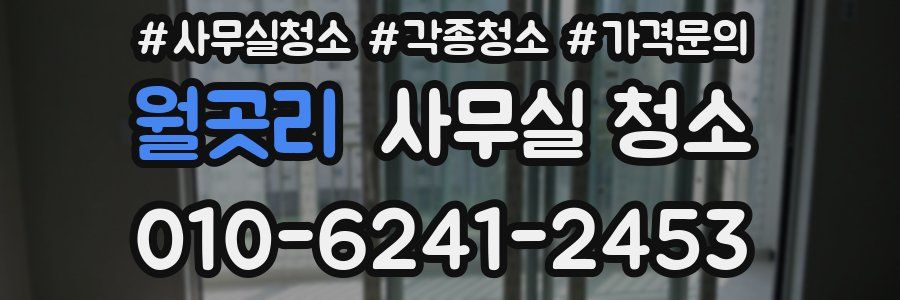 월곳리 사무실 청소