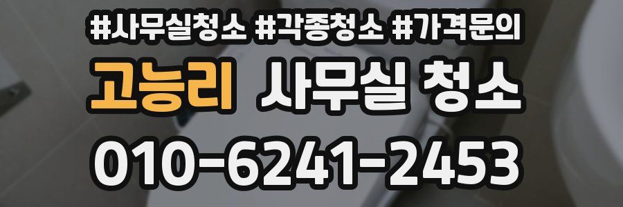 고능리 사무실 청소