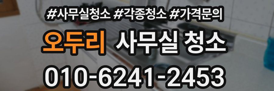 오두리 사무실 청소