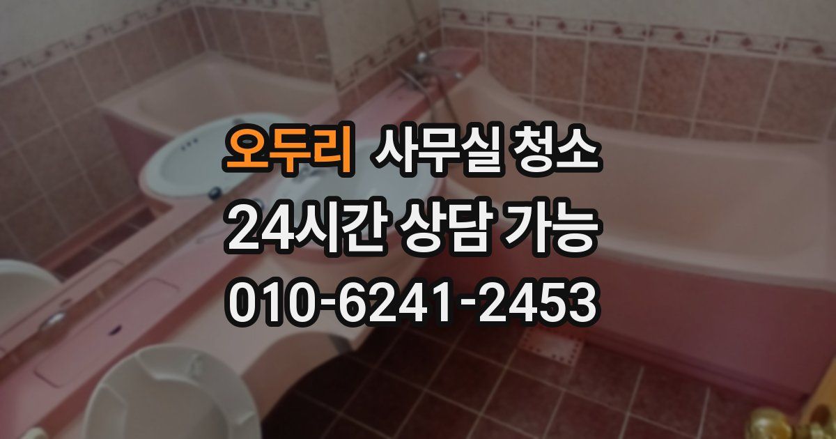 오두리 사무실 청소