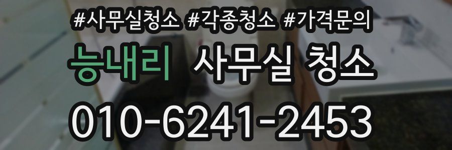 능내리 사무실 청소