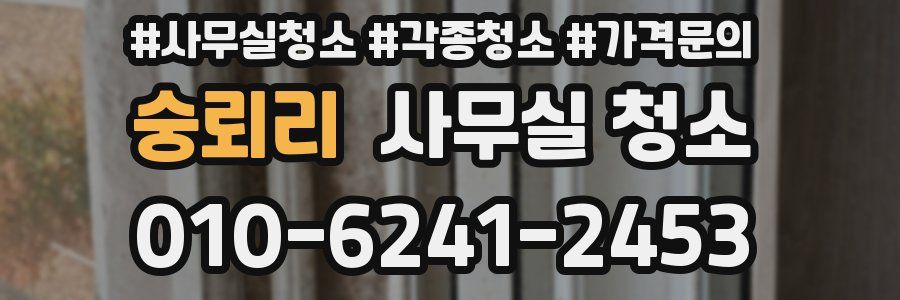 숭뢰리 사무실 청소