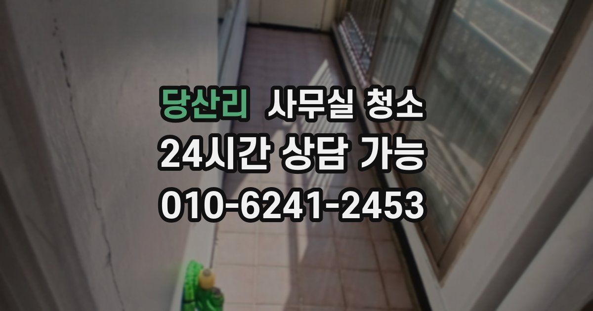 당산리 사무실 청소