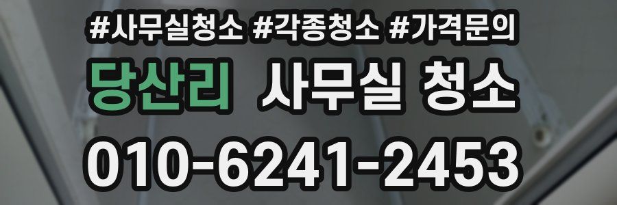 당산리 사무실 청소