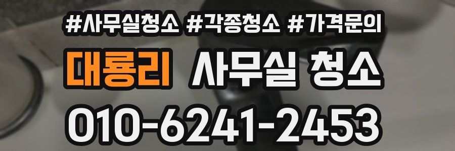 대룡리 사무실 청소