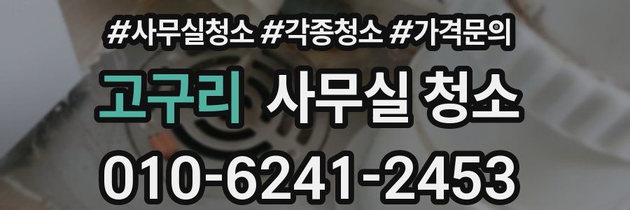 고구리 사무실 청소