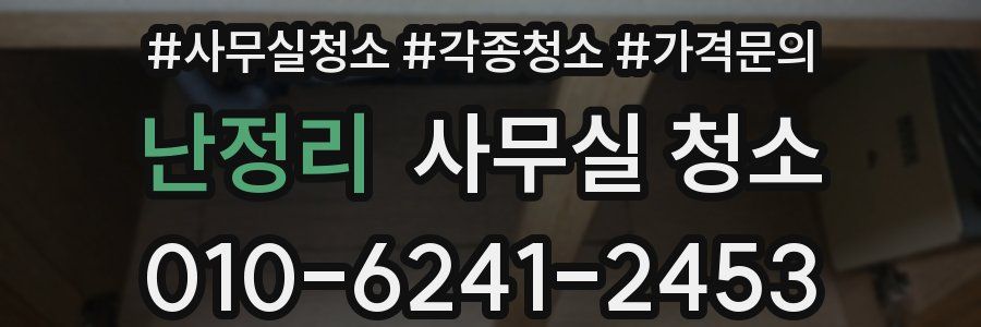 난정리 사무실 청소