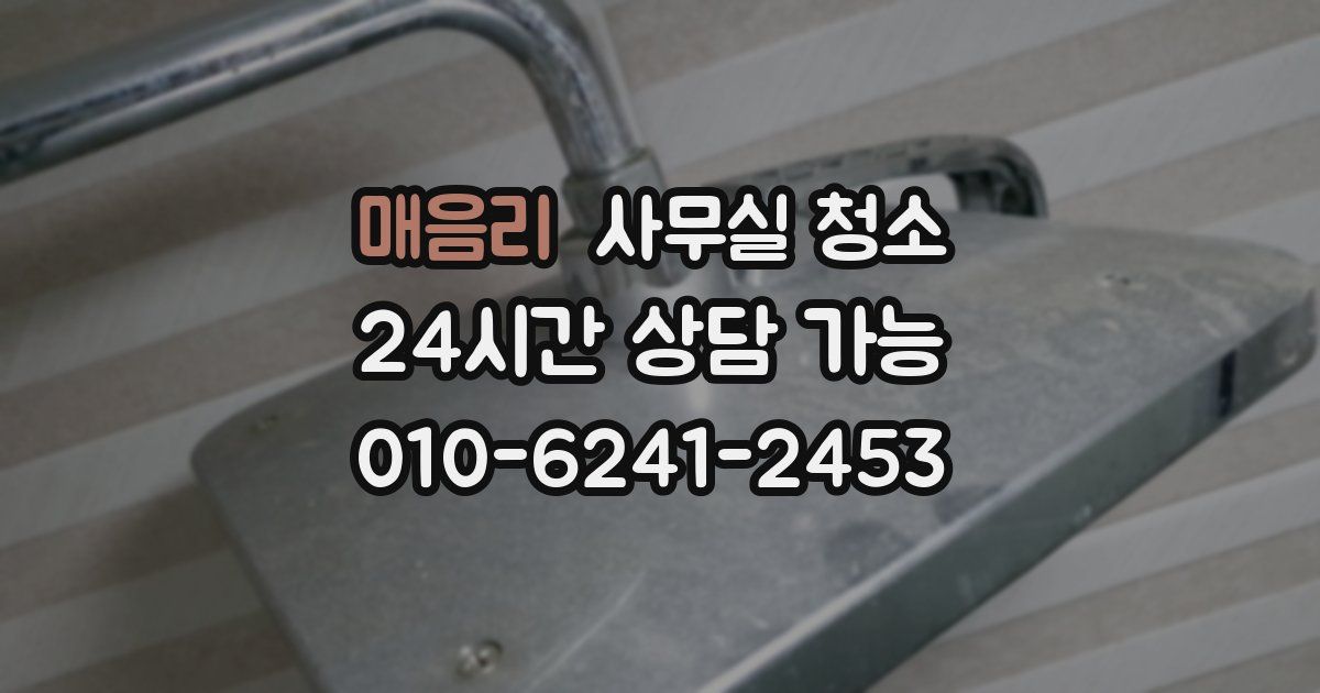 매음리 사무실 청소