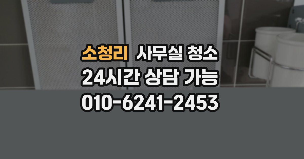 소청리 사무실 청소