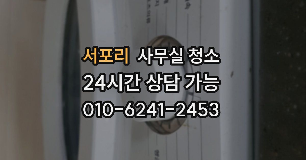 서포리 사무실 청소