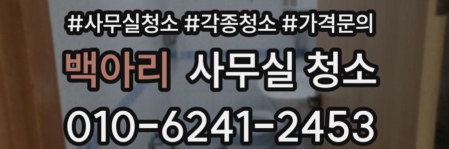 백아리 사무실 청소