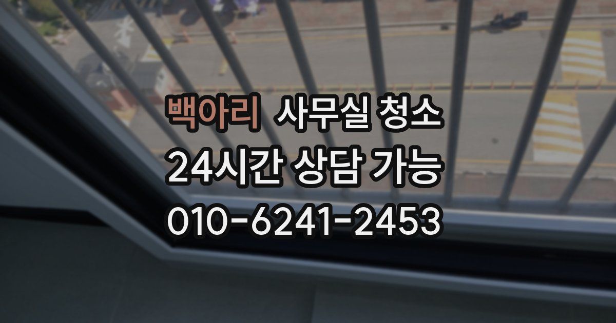 백아리 사무실 청소