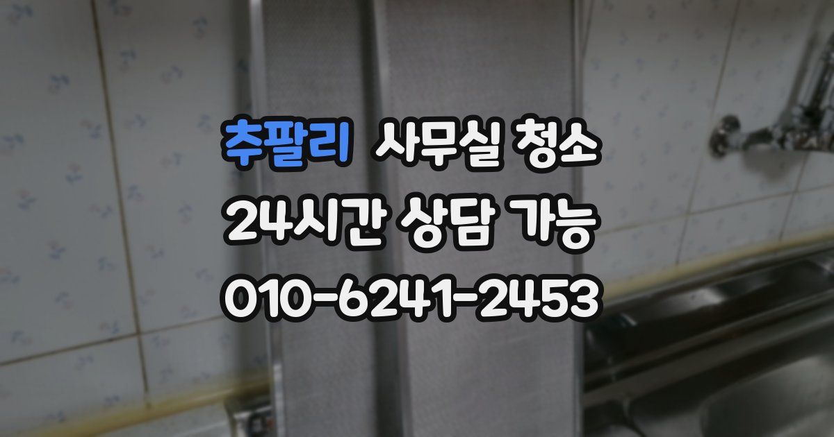 추팔리 사무실 청소