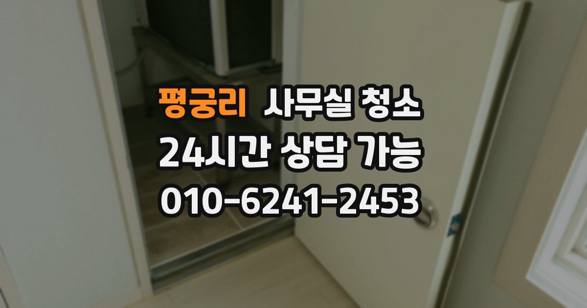 평궁리 사무실 청소