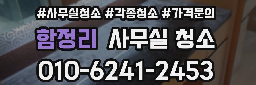 함정리 사무실 청소
