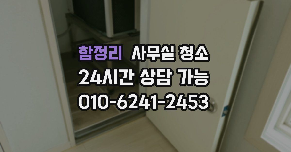 함정리 사무실 청소