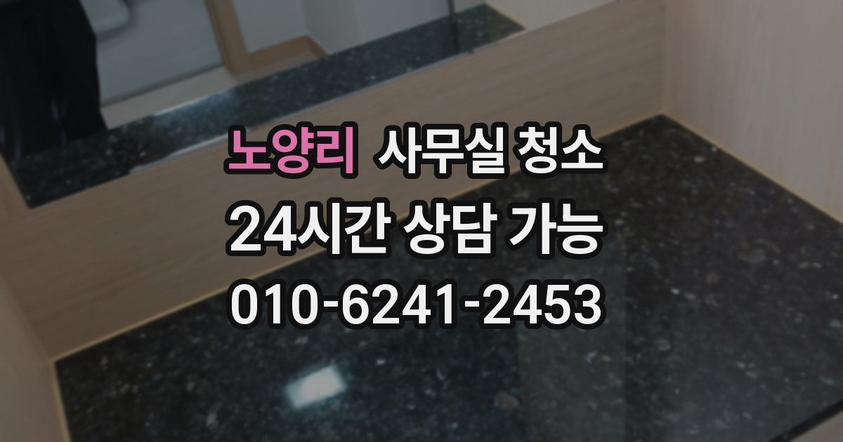 노양리 사무실 청소