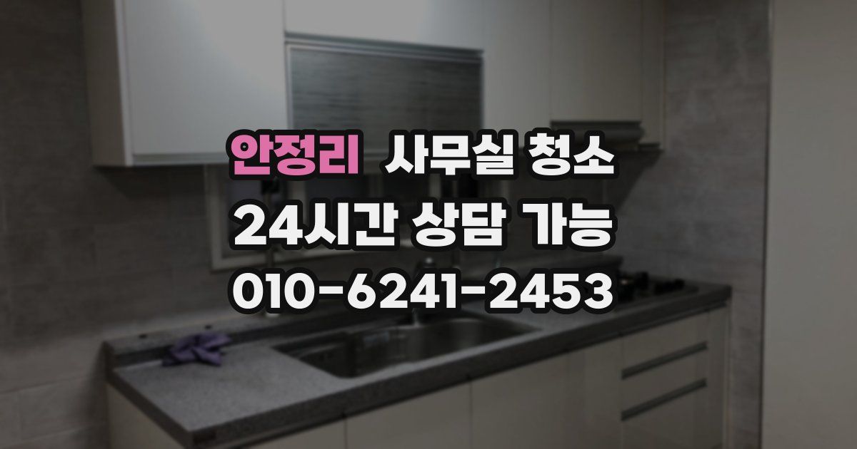 안정리 사무실 청소