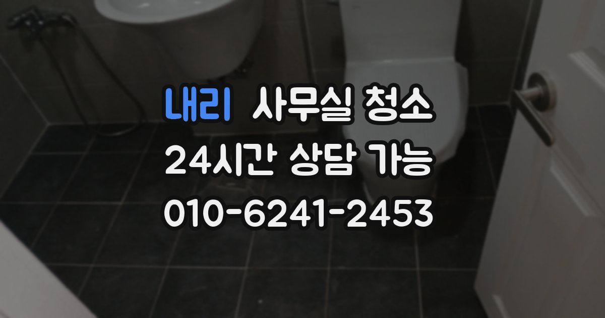 내리 사무실 청소