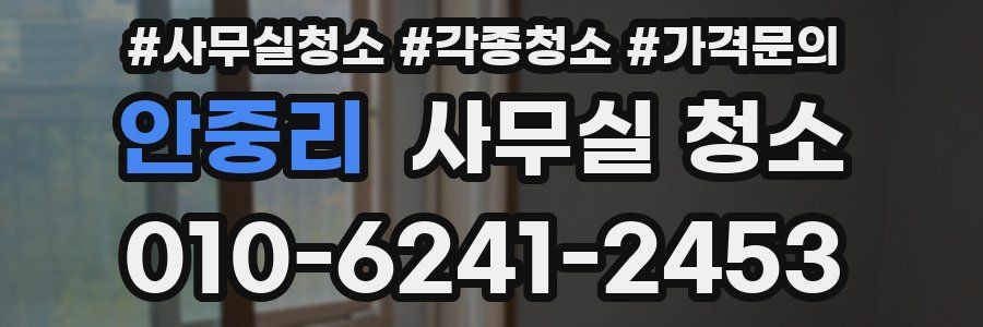 안중리 사무실 청소