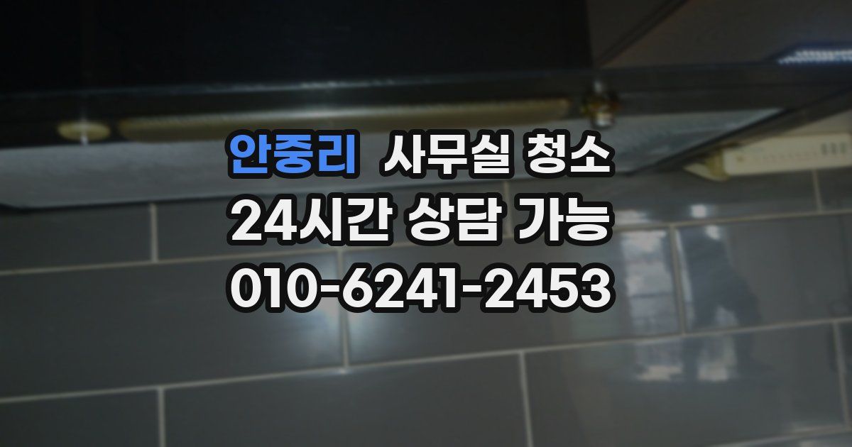 안중리 사무실 청소