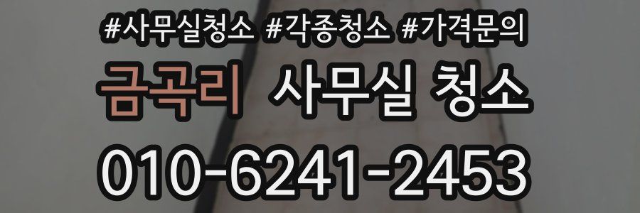 금곡리 사무실 청소