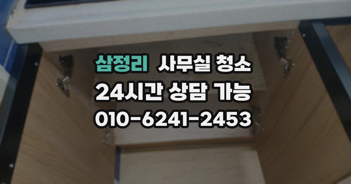 삼정리 사무실 청소